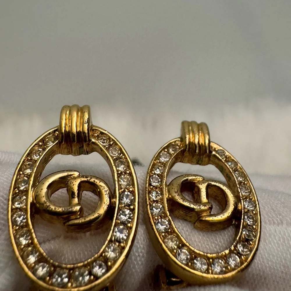 Christian Dior (CD) Vintage Clip On Earrings